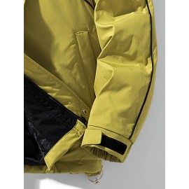 Plus Size Women'S Hooded Fleece Jacket, Casual Style, Non-Stretch Solid Color, Long Sleeve, Regular Length, with Pockets, Woven Fabric Outerwear with Polyester Lining for Winter Plus Size Women'S Hooded Fleece Jacket, Casual Style, Non-Stretch Solid Color, Long Sleeve, Regular Length, with Pockets, Woven Fabric Outerwear with Polyester Lining for Winter