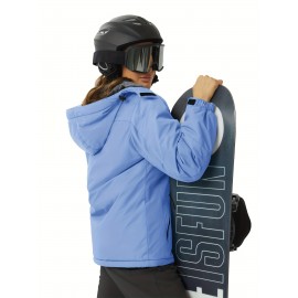 Large-size Women's Waterproof Soft-shell Ski Jacket with Fleece Lining, Hooded, Multiple Pockets, Warm, Comfortable, Bright Colors, Plus-size Coat for Outdoor Sports, Snowsports, Snowboarding, Hiking, Mountaineering, Camping, Daily Casual Work Large-size Women's Waterproof Soft-shell Ski Jacket with Fleece Lining, Hooded, Multiple Pockets, Warm, Comfortable, Bright Colors, Plus-size Coat for Outdoor Sports, Snowsports, Snowboarding, Hiking, Mountaineering, Camping, Daily Casual Work