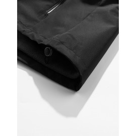 Women's Plus Size 3-in-1 Hooded Windbreaker - Fall/Winter Fashion Jacket with Pockets, Polyester, Long Sleeve, Zip-Up, H-Style Women's Plus Size 3-in-1 Hooded Windbreaker - Fall/Winter Fashion Jacket with Pockets, Polyester, Long Sleeve, Zip-Up, H-Style