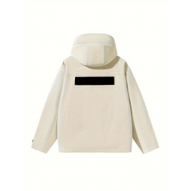 Women's Plus Size 3-in-1 Hooded Windbreaker - Fall/Winter Fashion Jacket with Pockets, Polyester, Long Sleeve, Zip-Up, H-Style Women's Plus Size 3-in-1 Hooded Windbreaker - Fall/Winter Fashion Jacket with Pockets, Polyester, Long Sleeve, Zip-Up, H-Style