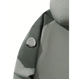 Women's Plus Size Outdoor Sports 3-in-1 Jacket - Hooded Color Block Waterproof Coat For Fall & Winter Women's Plus Size Outdoor Sports 3-in-1 Jacket - Hooded Color Block Waterproof Coat For Fall & Winter