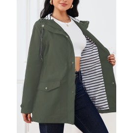 Large Size Women's Windbreaker Jacket, Suitable For Autumn And Winter, Comfortable And Fashionable, Outdoor Sports And Daily Wear Large Size Women's Windbreaker Jacket, Suitable For Autumn And Winter, Comfortable And Fashionable, Outdoor Sports And Daily Wear