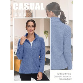 Women's Plus Size Fleece Jacket Full Zip Stand Collar Casual Jacket Autumn And Winter Warm Coat Lightweight Soft Comfort Jacket 2 Zipper Pockets Daily Travel Wear Commute Office To School Home Outdoor Recreation Activities Large Size Fleece Jacket Women's Plus Size Fleece Jacket Full Zip Stand Collar Casual Jacket Autumn And Winter Warm Coat Lightweight Soft Comfort Jacket 2 Zipper Pockets Daily Travel Wear Commute Office To School Home Outdoor Recreation Activities Large Size Fleece Jacket