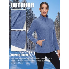 Women's Plus Size Fleece Jacket Full Zip Stand Collar Casual Jacket Autumn And Winter Warm Coat Lightweight Soft Comfort Jacket 2 Zipper Pockets Daily Travel Wear Commute Office To School Home Outdoor Recreation Activities Large Size Fleece Jacket Women's Plus Size Fleece Jacket Full Zip Stand Collar Casual Jacket Autumn And Winter Warm Coat Lightweight Soft Comfort Jacket 2 Zipper Pockets Daily Travel Wear Commute Office To School Home Outdoor Recreation Activities Large Size Fleece Jacket