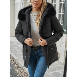 1pc Women'S Plus Size Casual Style Hooded Softshell Jacket, Polyester Fabric, Solid Color, Drawstring Detail, Regular Length, Long Sleeves for Autumn/Winter 1pc Women'S Plus Size Casual Style Hooded Softshell Jacket, Polyester Fabric, Solid Color, Drawstring Detail, Regular Length, Long Sleeves for Autumn/Winter