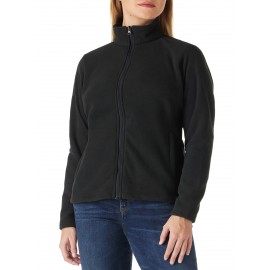 Women's Outdoor Sports Plush Jacket, Plus Size Solid Color Zipper Warm Soft Long Sleeve Lightweight Fleece Jacket