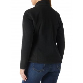 Women's Outdoor Sports Plush Jacket, Plus Size Solid Color Zipper Warm Soft Long Sleeve Lightweight Fleece Jacket Women's Outdoor Sports Plush Jacket, Plus Size Solid Color Zipper Warm Soft Long Sleeve Lightweight Fleece Jacket