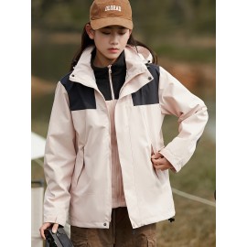 Women's 3-in-1 Winter Outdoor Jacket Set - Waterproof, Windproof & Warm with Detachable Fleece Liner, Hooded for Hiking & Travel Women's 3-in-1 Winter Outdoor Jacket Set - Waterproof, Windproof & Warm with Detachable Fleece Liner, Hooded for Hiking & Travel