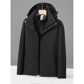 Women's 3-in-1 Winter Outdoor Jacket Set - Waterproof, Windproof & Warm with Detachable Fleece Liner, Hooded for Hiking & Travel Women's 3-in-1 Winter Outdoor Jacket Set - Waterproof, Windproof & Warm with Detachable Fleece Liner, Hooded for Hiking & Travel