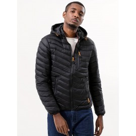 Women's Slim-Fit Waterproof Hooded Jacket - Casual & Stylish, Long Sleeve, Machine Washable for Fall/Winter Women's Slim-Fit Waterproof Hooded Jacket - Casual & Stylish, Long Sleeve, Machine Washable for Fall/Winter