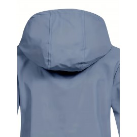 Plus Size Plush Lined Hooded Coat, Warm Long Sleeve Zipper Coat for Winter, Casual Women's Clothing Plus Size Plush Lined Hooded Coat, Warm Long Sleeve Zipper Coat for Winter, Casual Women's Clothing